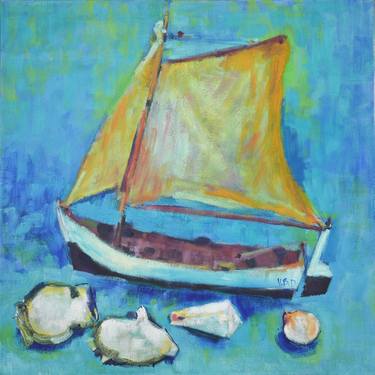 Original Sailboat Paintings by Vlasta Beketic Dugonjic