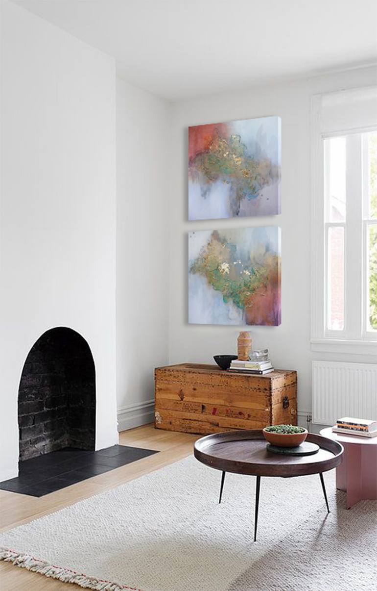 Original Abstract Expressionism Abstract Painting by Christine Olmstead
