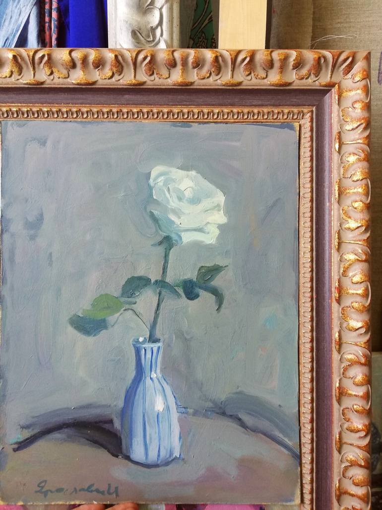 Original Figurative Floral Painting by Yaroslava Tichshenko