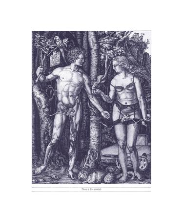 Adam & Eve revisited (blue) Limited Edition 2 of 29 thumb