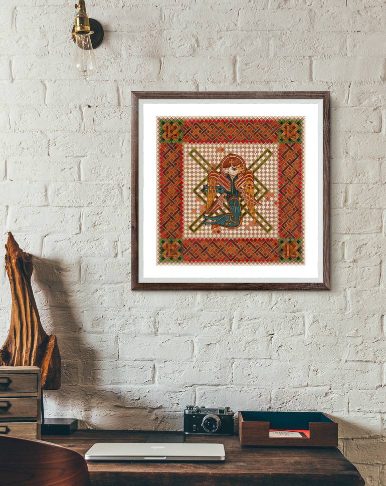 Original Art Deco Religion Painting by Dobri Gjurkov