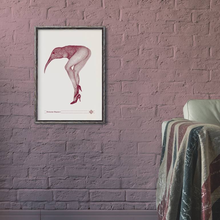 Original nude Women Printmaking by Dobri Gjurkov