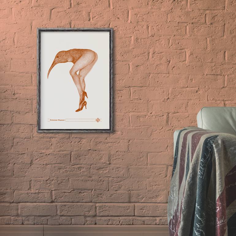 Original Conceptual Women Printmaking by Dobri Gjurkov