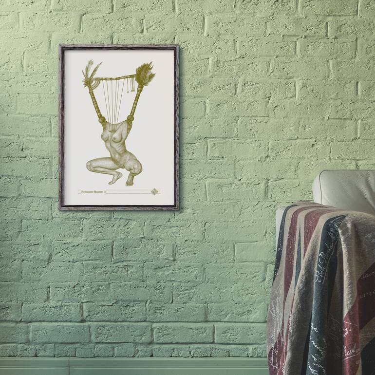 Original Conceptual Women Printmaking by Dobri Gjurkov