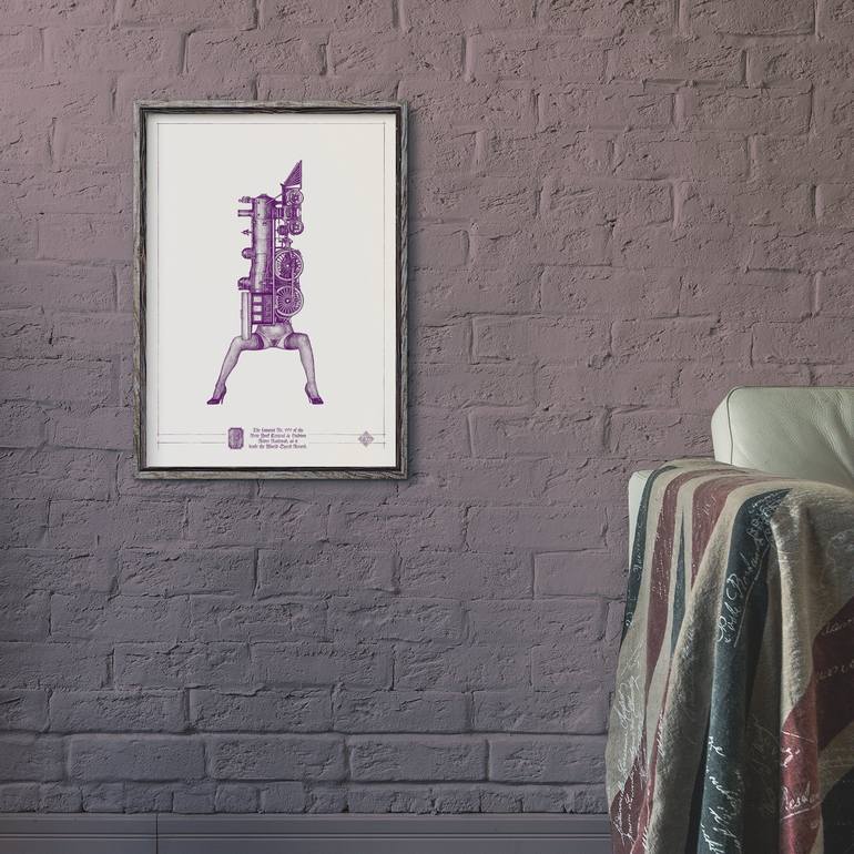 Original Conceptual Women Printmaking by Dobri Gjurkov