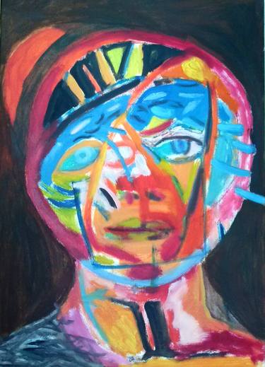 Print of Expressionism Portrait Paintings by Ljuba Markovic