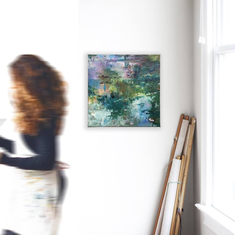 Original Impressionism Abstract Painting by Lies Goemans