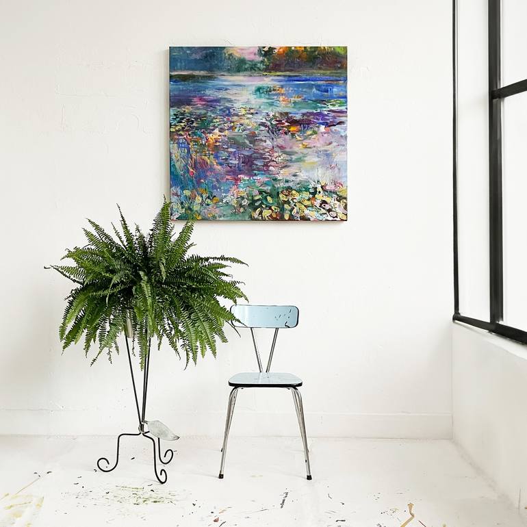 Original Modern Abstract Painting by Lies Goemans