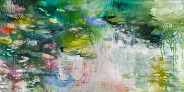 Original Abstract Expressionism Water Paintings by Lies Goemans