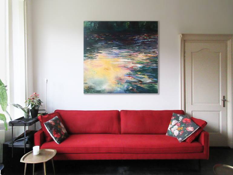 Original Abstract Nature Painting by Lies Goemans