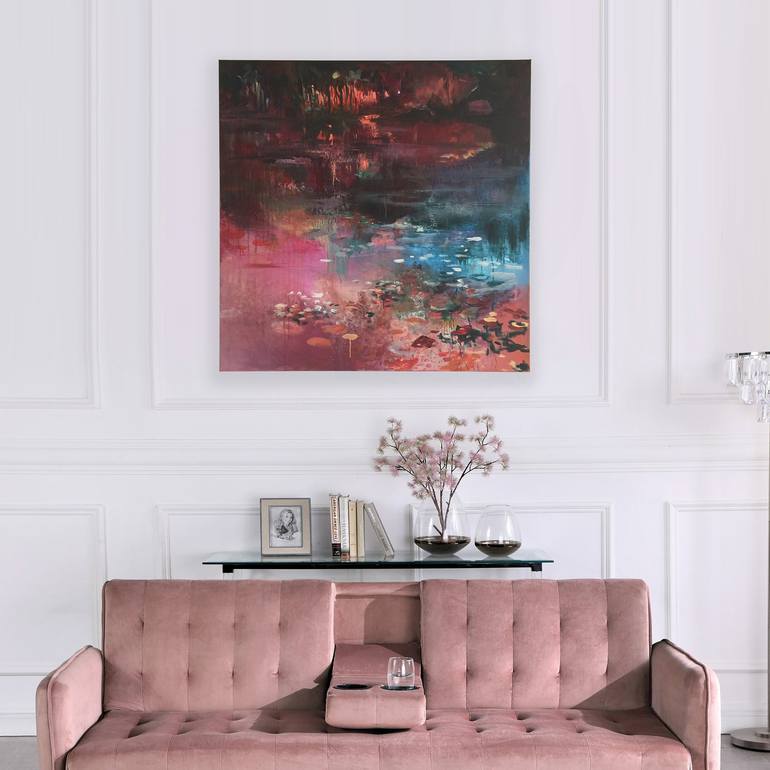 Original Modern Abstract Painting by Lies Goemans
