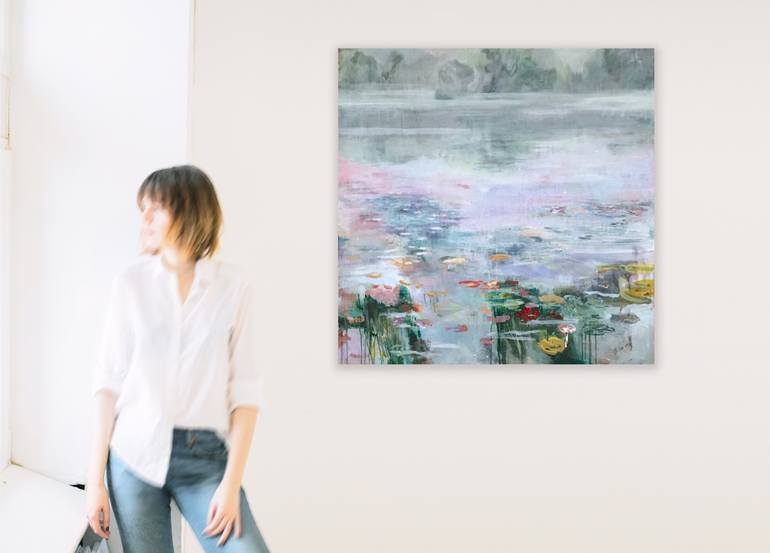 Original Modern Abstract Painting by Lies Goemans