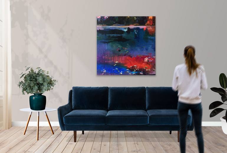 Original Modern Abstract Painting by Lies Goemans