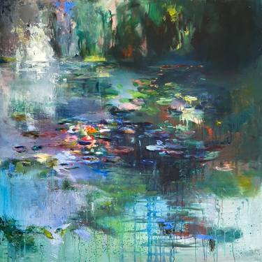 Original Modern Water Paintings by Lies Goemans