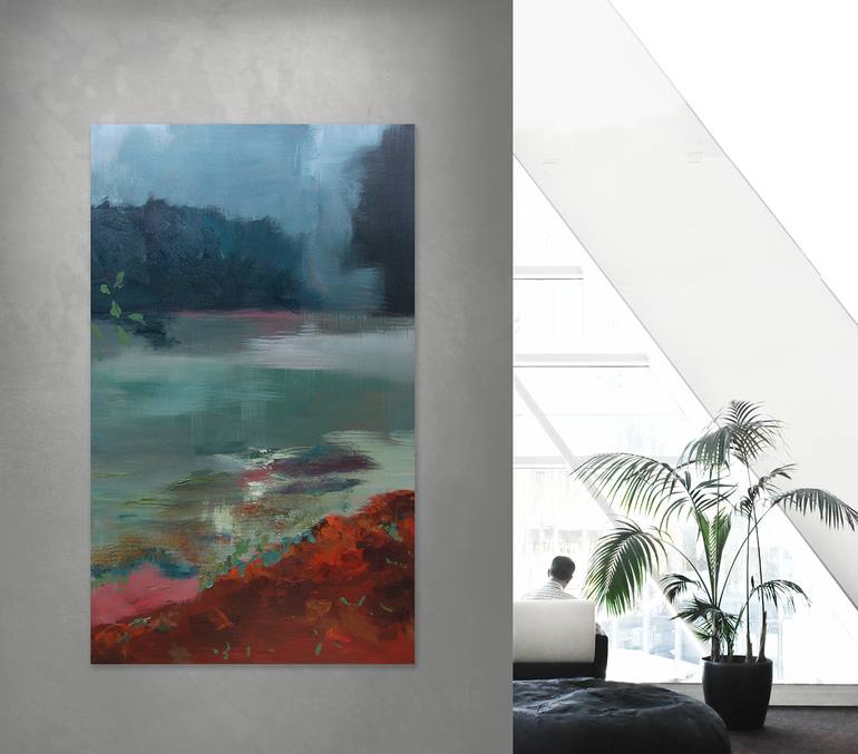 Original Abstract Expressionism Abstract Painting by Lies Goemans