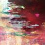 What Lies Beneath no. 31 by Lies Goemans-detail (whole painting 100x100cm)
