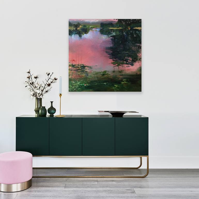 Original Modern Abstract Painting by Lies Goemans