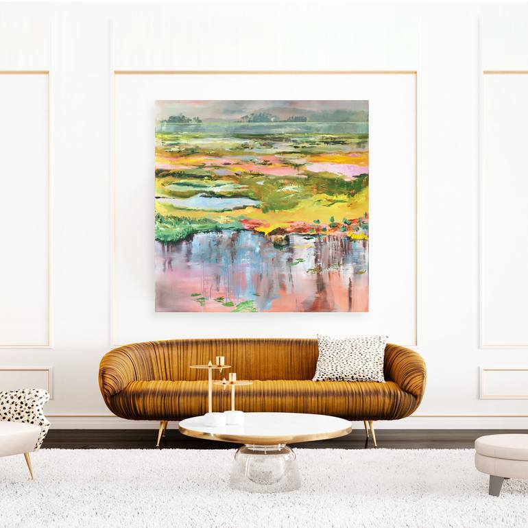 Original Modern Abstract Painting by Lies Goemans