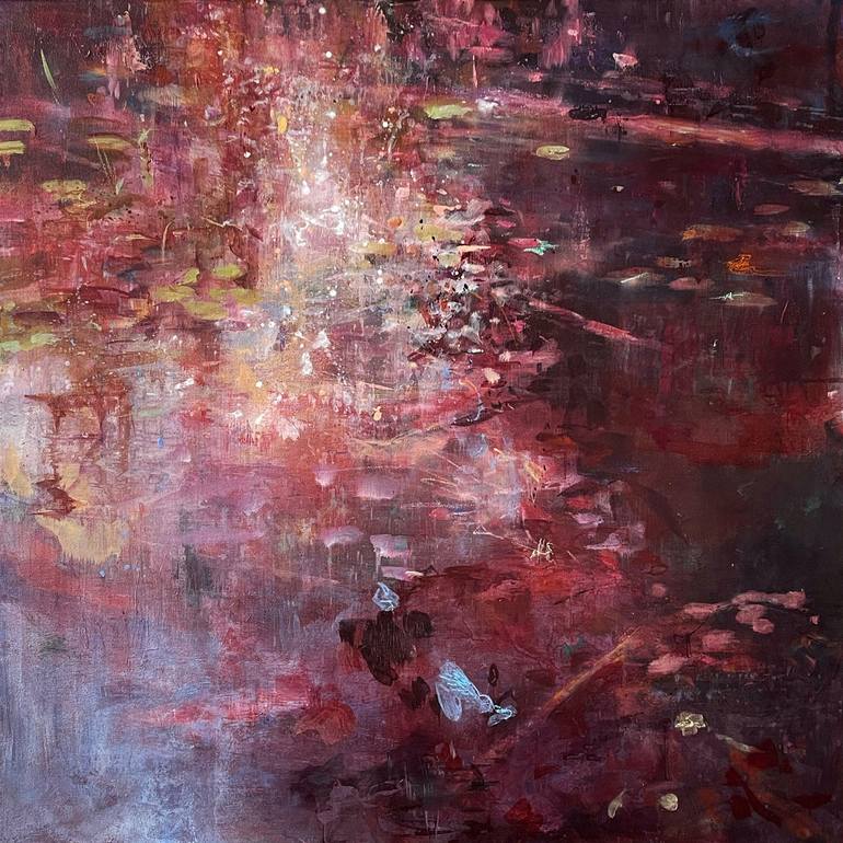 Original Modern Abstract Paintings by Lies Goemans