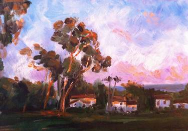 Original Figurative Landscape Painting by Oana Godeanu