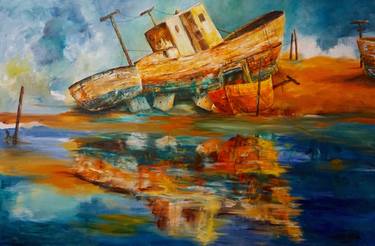 Print of Boat Paintings by Marysia Schultz