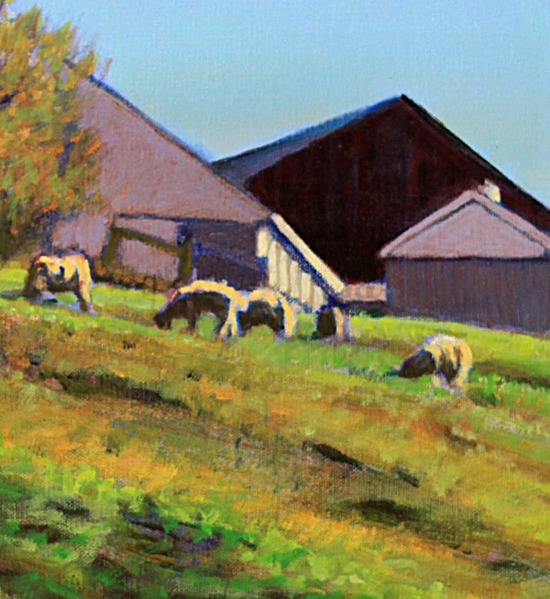 THE SHEEP MAY SAFELY GRAZE Painting by David Zimmerman | Saatchi Art