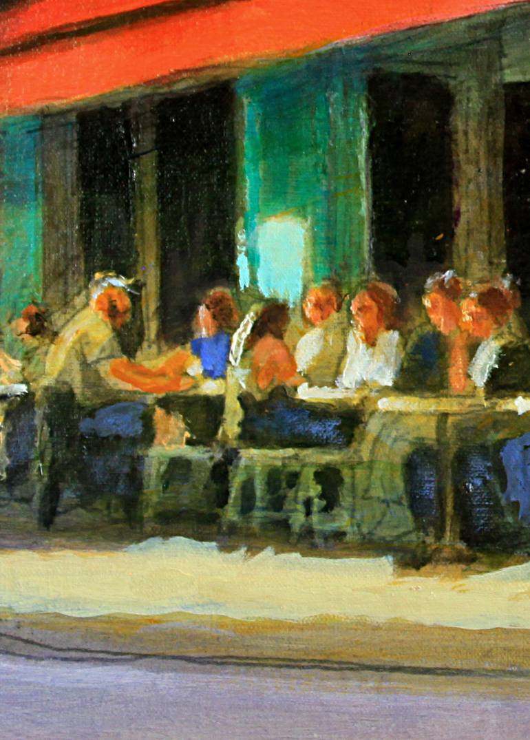 Original Figurative Cities Painting by David Zimmerman
