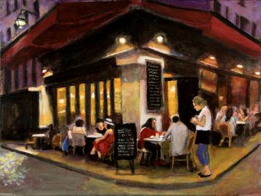 Print of Figurative Cities Paintings by David Zimmerman