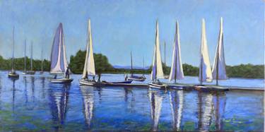 Print of Figurative Boat Paintings by David Zimmerman