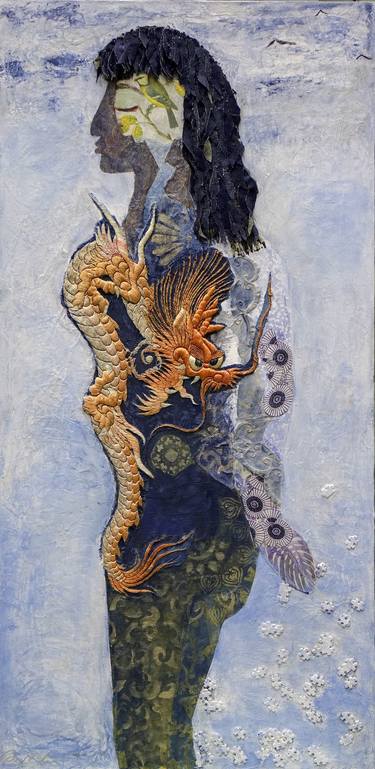 Original Abstract Expressionism Women Painting by Mona Dworkin