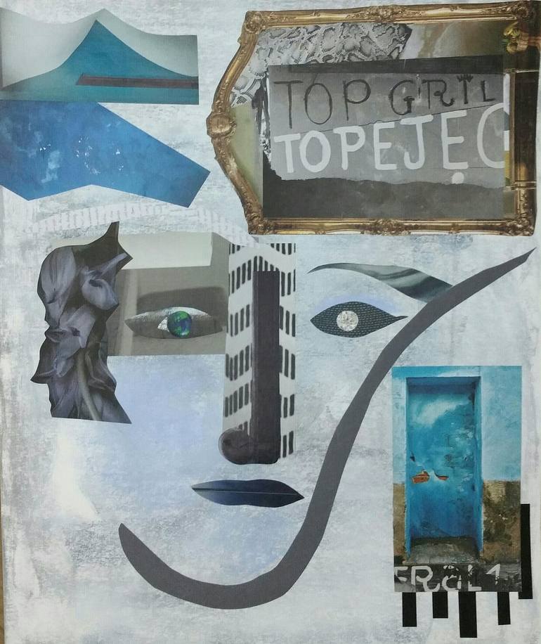 Original Portraiture Portrait Collage by Mona Dworkin