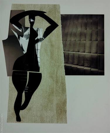 Original Figurative Women Collage by Mona Dworkin
