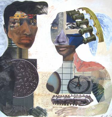 Original Love Collage by Mona Dworkin