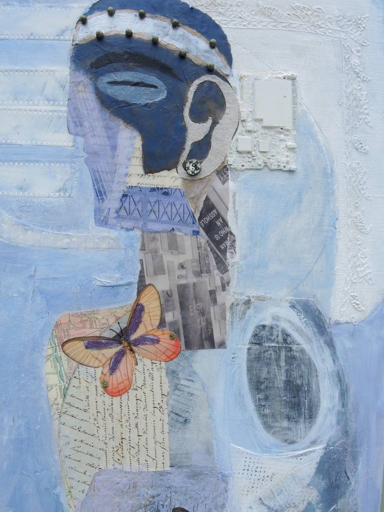 Original Abstract Women Painting by Mona Dworkin