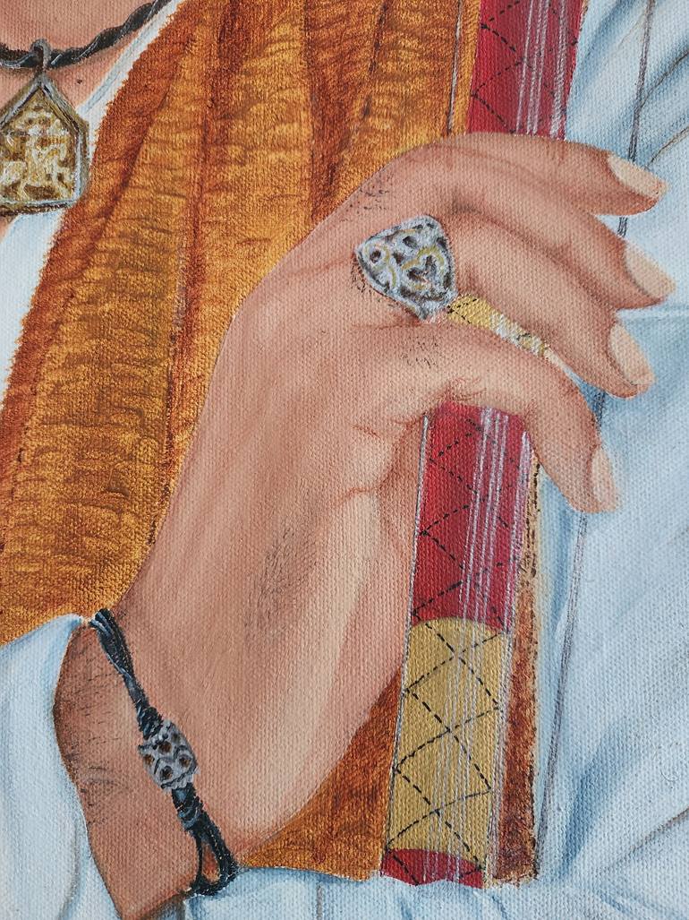 Original Photorealism People Painting by Monica Arya