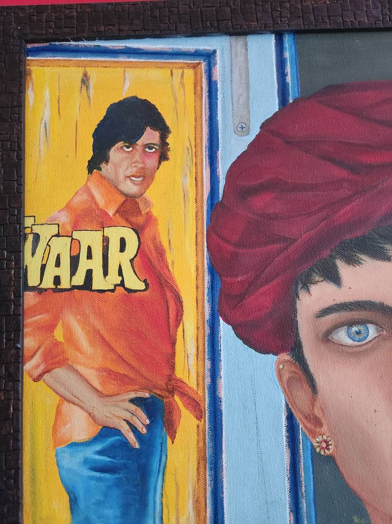 Original Photorealism People Painting by Monica Arya