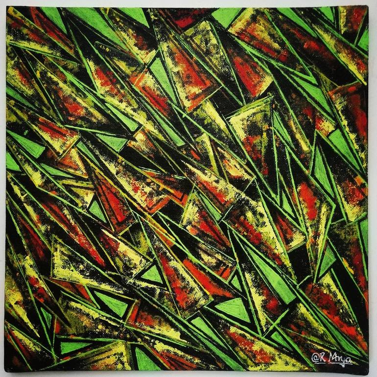 Original Abstract Expressionism Abstract Paintings by Monica Arya
