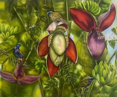 Original Realism Floral Painting by Larisa Ruy