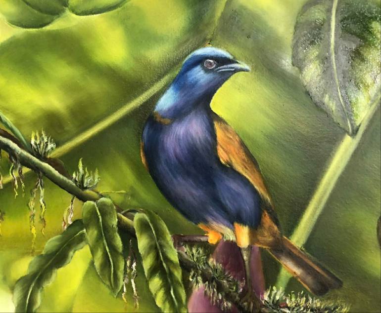 Original Realism Floral Painting by Larisa Ruy