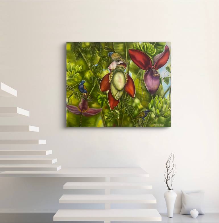 Original Realism Floral Painting by Larisa Ruy