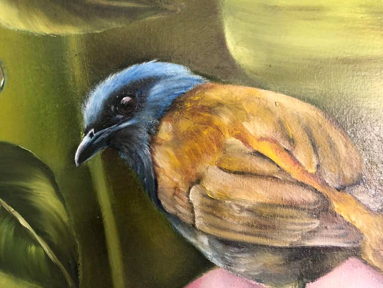 Original Realism Floral Painting by Larisa Ruy