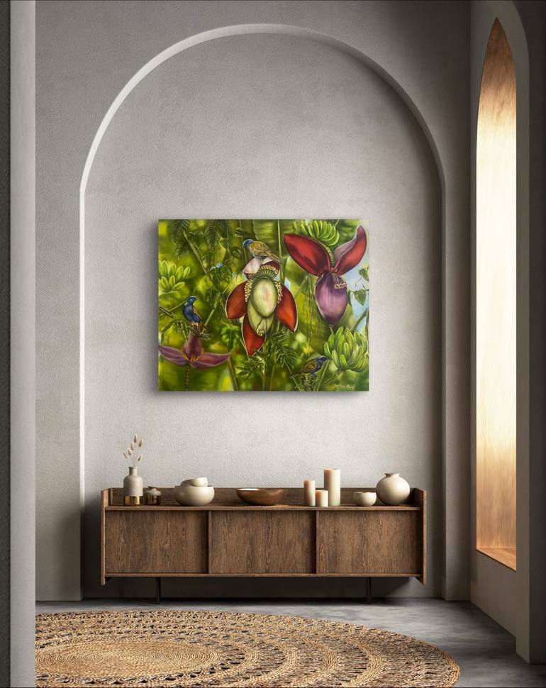 Original Realism Floral Painting by Larisa Ruy