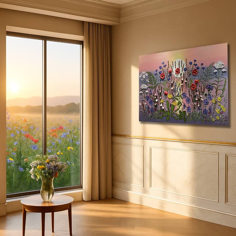 Original Contemporary Botanic Painting by Larisa Ruy