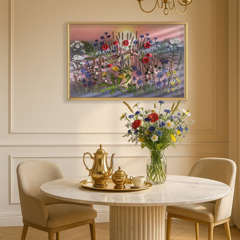 Original Contemporary Botanic Painting by Larisa Ruy