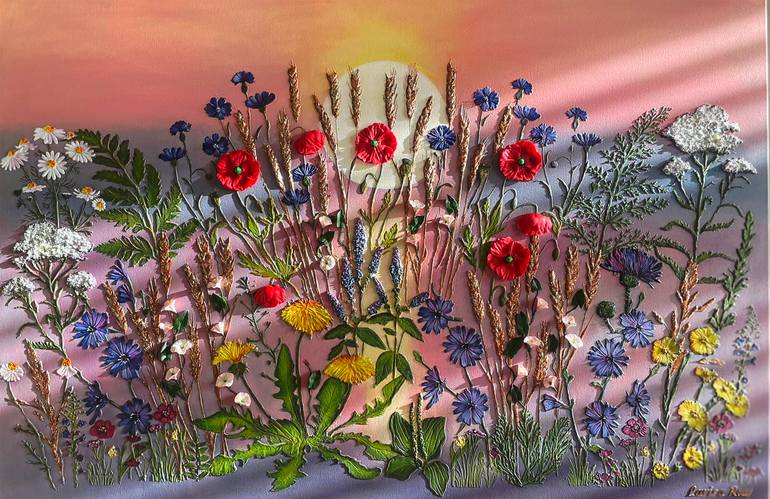 Original Contemporary Botanic Painting by Larisa Ruy
