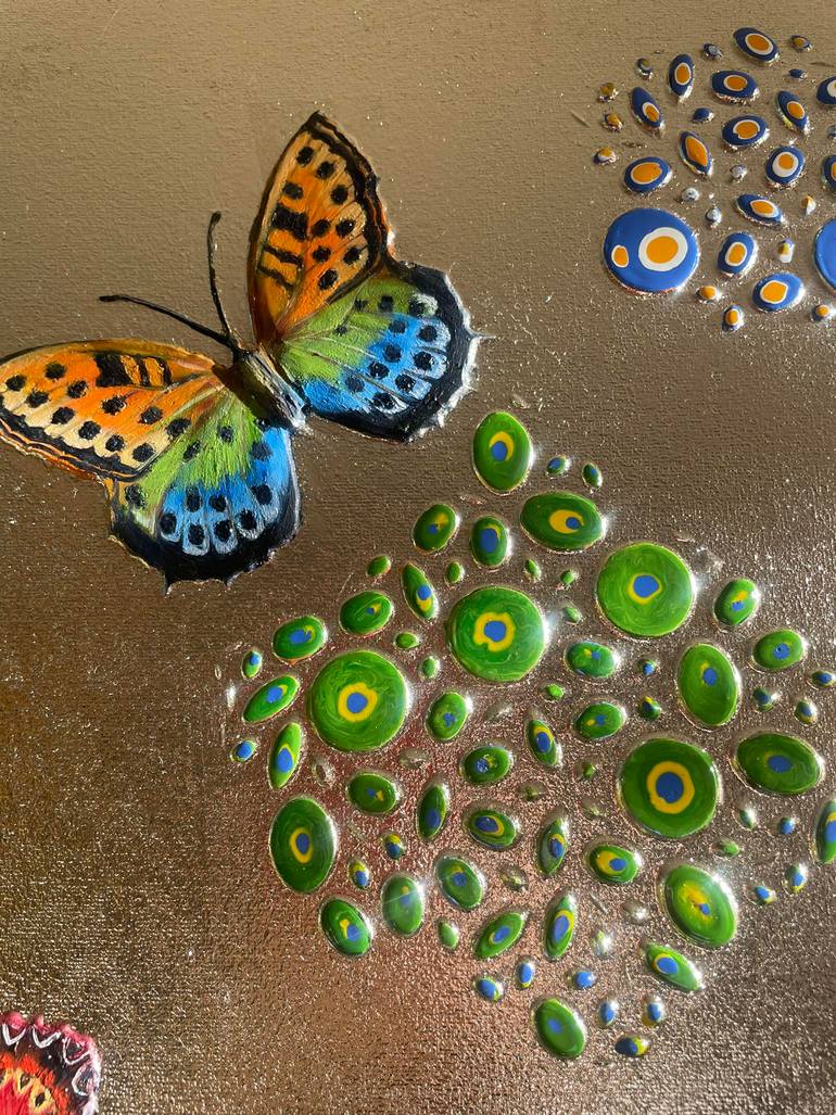 Original Abstract Animal Painting by Larisa Ruy