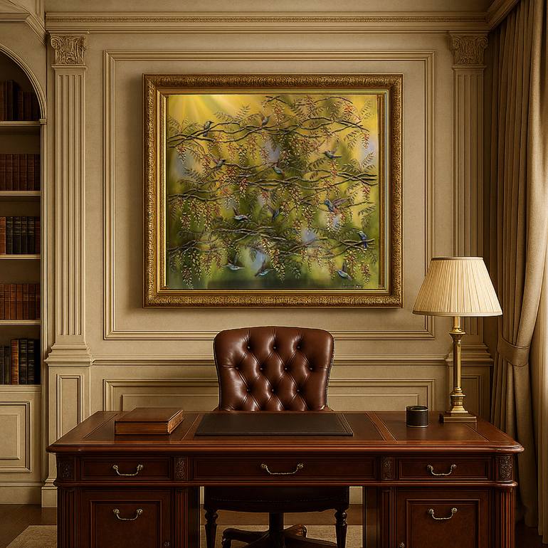 Original 3d Sculpture Botanic Painting by Larisa Ruy