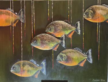 Original Fish Painting by Larisa Ruy