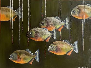 Original Conceptual Fish Paintings by Larisa Ruy