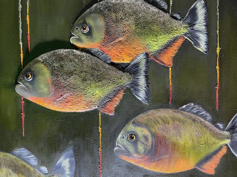 Original 3d Sculpture Fish Painting by Larisa Ruy